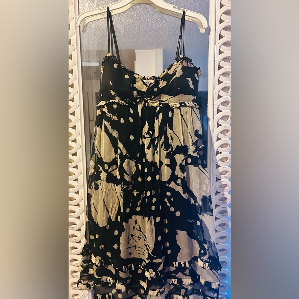 Studio M Knee Length Silk Babydoll Party Dress